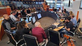 מתוך הישיבה שנערכה היום, צילום: דוברות עיריית הרצליה
